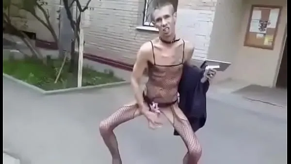 Yeni Russian famous fuck freak celebrity scandalous gray hair nude psycho bitch boy d. addict skinny ass gay bisexual movie star in tights with collar on his neck very massive fat long big huge cock dick fetish weird masturbate public on the street yeni Film