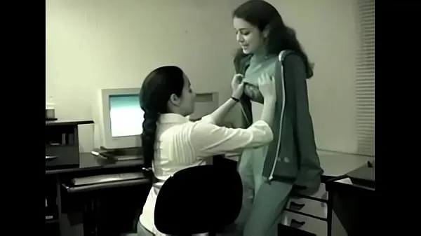 Fresh Two young Indian Lesbians have fun in the office new Movies