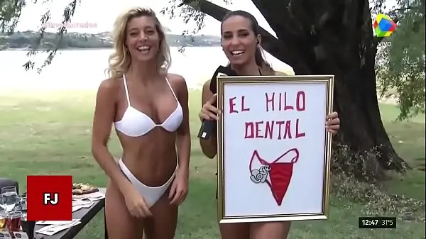 Friske C. FERNANDEZ AND SOL PEREZ DO AN INTERVIEW WITH VERY FEW CLOTHES IN VILLA CARLOS PAZ nye filmer