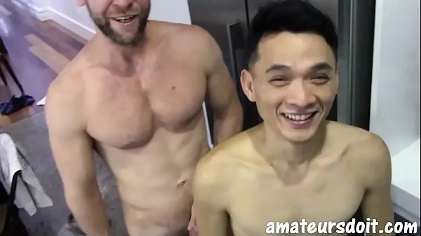 Fresh AmateursDoIt - Hung bearded jock fucks tight asian twink bareback new Movies