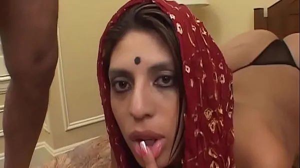 Fresh Husband is at a meeting, indian wife cheat him with 2 big cocks new Movies