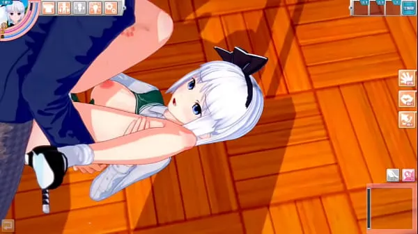 Färska Eroge Koikatsu! ] Touhou Youmu Konpaku rubs her boobs H! 3DCG Big Breasts Anime Video (Touhou Project) [Hentai Game nya filmer